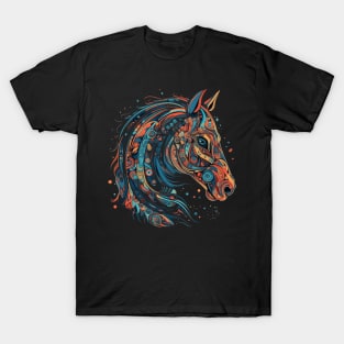 Unleash Your Inner Strength with Our Vibrant Zodiac Horse T-Shirt Design T-Shirt